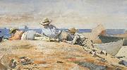 Winslow Homer Three Boys on the Shore (mk44) oil painting on canvas